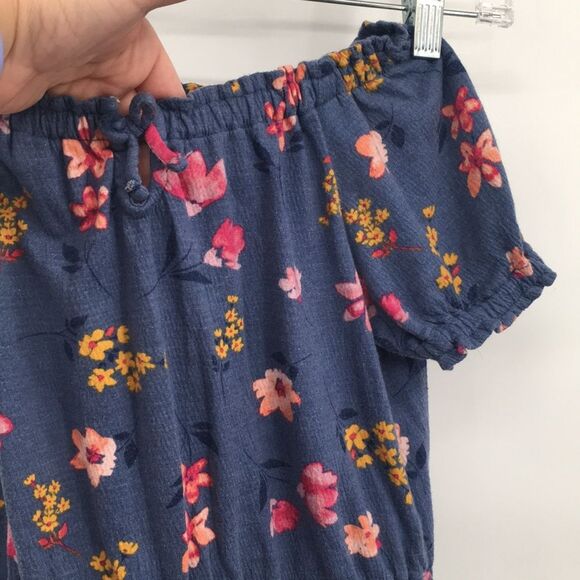 2 Pants Jumpsuits Carter’s Short Sleeves Keyhole Wide Legs Floral Print M 7 - Picture 8 of 11